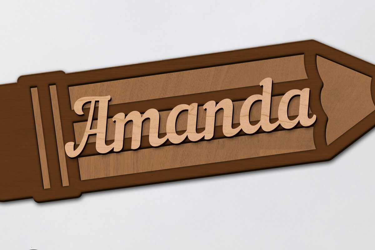 Intra απο ξύλο plywood 3mm-4mm πάχος - Πρότυπο κοπής λέιζερ με μολύβι διακόσμησης Δίασταση 3x6 cm INTRAFABR-95369702