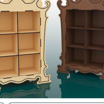 Intra απο ξύλο plywood 3mm-4mm πάχος - Διακοσμητικά αρχεία βάσης προβολής 6 θέσεων Δίασταση 260x100 cm INTRAFABR-68058287 - Image 1