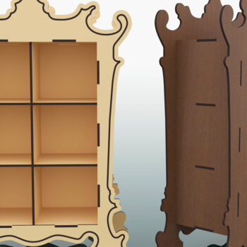 Intra απο ξύλο plywood 3mm-4mm πάχος - Διακοσμητικά αρχεία βάσης προβολής 6 θέσεων Δίασταση 260x100 cm INTRAFABR-68058287 - Image 2