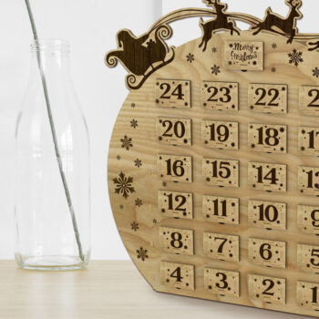 Intra απο ξύλο plywood 3mm-4mm πάχος - ΔΙΑΚΟΣΜΗΤΙΚΟ ΗΜΕΡΟΛΟΓΙΟ ΕΦΑΡΜΟΓΗΣ, Ξυλοκοπή Δίασταση 17x17 cm INTRAFABR-78418409 - Image 4