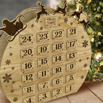 Intra απο ξύλο plywood 3mm-4mm πάχος - ΔΙΑΚΟΣΜΗΤΙΚΟ ΗΜΕΡΟΛΟΓΙΟ ΕΦΑΡΜΟΓΗΣ, Ξυλοκοπή Δίασταση 17x17 cm INTRAFABR-78418409 - Image 5