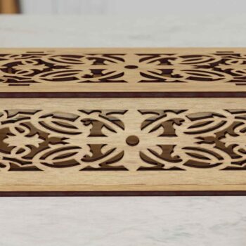 Intra απο ξύλο plywood 3mm-4mm πάχος - Διακοσμητικό κουτί Laser Cut Files REF 004 Δίασταση 30x20 cm INTRAFABR-110657877 - Image 4