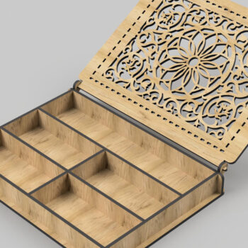 Intra απο ξύλο plywood 3mm-4mm πάχος - Διακοσμητικό κουτί, με καπάκι, Δίασταση 200x150 cm INTRAFABR-99394306 - Image 4