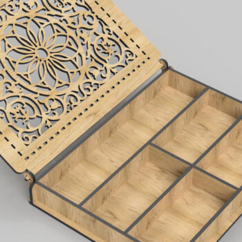 Intra απο ξύλο plywood 3mm-4mm πάχος - Διακοσμητικό κουτί, με καπάκι, Δίασταση 200x150 cm INTRAFABR-99394306 - Image 5