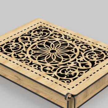 Intra απο ξύλο plywood 3mm-4mm πάχος - Διακοσμητικό κουτί, με καπάκι, Δίασταση 200x150 cm INTRAFABR-99394306 - Image 6