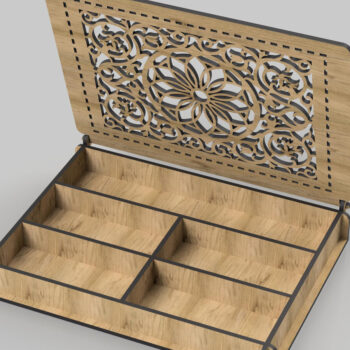 Intra απο ξύλο plywood 3mm-4mm πάχος - Διακοσμητικό κουτί, με καπάκι, Δίασταση 200x150 cm INTRAFABR-99394306 - Image 7