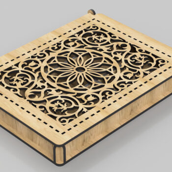 Intra απο ξύλο plywood 3mm-4mm πάχος - Διακοσμητικό κουτί, με καπάκι, Δίασταση 200x150 cm INTRAFABR-99394306 - Image 8