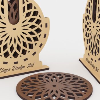 Intra απο ξύλο plywood 3mm-4mm πάχος - Διακοσμητικά Σουβέρ σε Κουτιά Laser Cut  Δίασταση 105x36 cm INTRAFABR-72392283 - Image 2