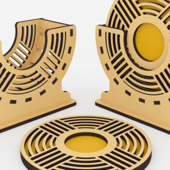 Intra απο ξύλο plywood 3mm-4mm πάχος - Διακοσμητικά Σουβέρ σε Κουτιά Laser Cut  Δίασταση 105x44 cm INTRAFABR-72392605 - Image 2