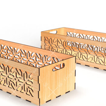 Intra απο ξύλο plywood 3mm-4mm πάχος - Διακοσμητικά κουτιά Laser Cut Bundle 03 Δίασταση 15x15 cm INTRAFABR-116835387 - Image 4