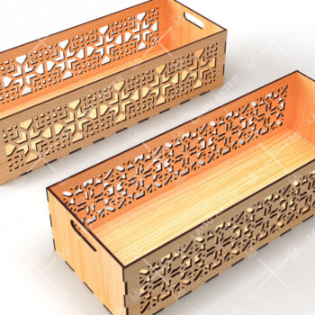 Intra απο ξύλο plywood 3mm-4mm πάχος - Διακοσμητικά κουτιά Laser Cut Bundle 04 Δίασταση 15x15 cm INTRAFABR-116835438 - Image 3