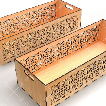 Intra απο ξύλο plywood 3mm-4mm πάχος - Διακοσμητικά κουτιά Laser Cut Bundle 05 Δίασταση 15x15 cm INTRAFABR-116835497 - Image 4