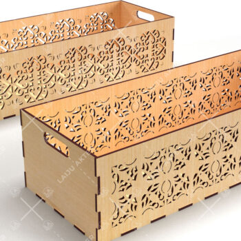 Intra απο ξύλο plywood 3mm-4mm πάχος - Διακοσμητικά κουτιά Laser Cut Bundle 07 Δίασταση 15x15 cm INTRAFABR-116835581 - Image 4