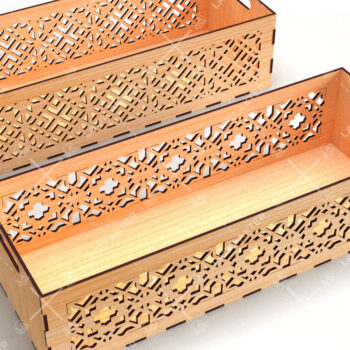 Intra απο ξύλο plywood 3mm-4mm πάχος - Διακοσμητικά κουτιά Δέσμη κοπής με λέιζερ Δίασταση 15x15 cm INTRAFABR-116835548 - Image 2