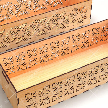 Intra απο ξύλο plywood 3mm-4mm πάχος - Διακοσμητικά κουτιά Δέσμη κοπής με λέιζερ Δίασταση 15x15 cm INTRAFABR-116835548 - Image 4