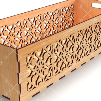 Intra απο ξύλο plywood 3mm-4mm πάχος - Διακοσμητικά κουτιά Δέσμη κοπής με λέιζερ Δίασταση 15x15 cm INTRAFABR-116835655 - Image 4