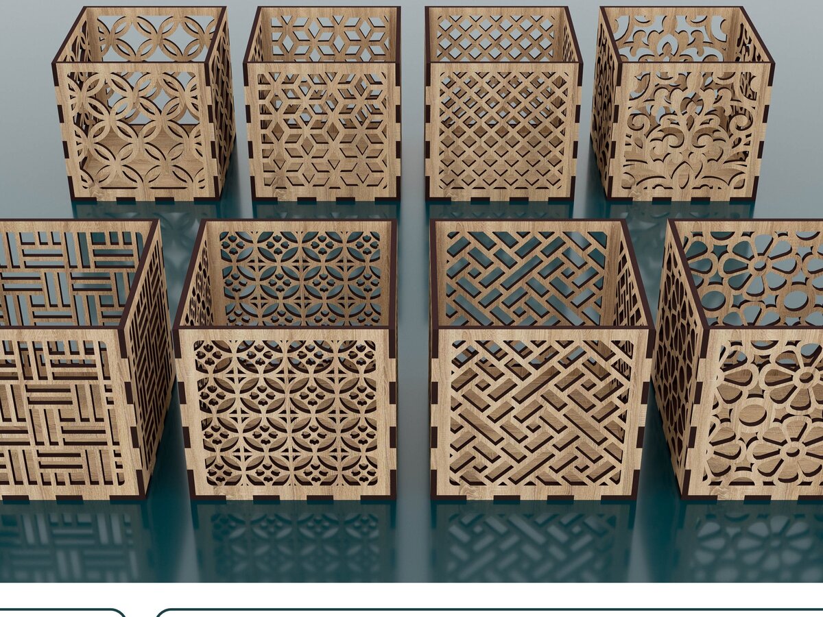 Intra απο ξύλο plywood 3mm-4mm πάχος - Διακοσμητικά κουτιά Δίασταση 100x100 cm INTRAFABR-53165961