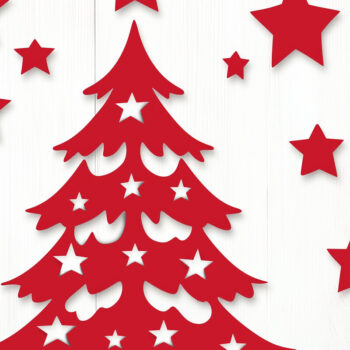 Intra απο ξύλο plywood 3mm-4mm πάχος - Διακοσμητικό χριστουγεννιάτικο δέντρο  Δίασταση 6x6 cm INTRAFABR-111271108 - Image 2