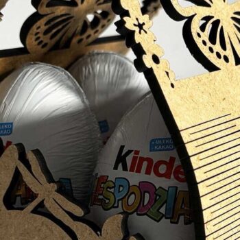 Intra απο ξύλο plywood 3mm-4mm πάχος - Διακοσμητικό πασχαλινό καλάθι κομμένο  με λέιζερ Δίασταση 3x4 cm INTRAFABR-93655316 - Image 3