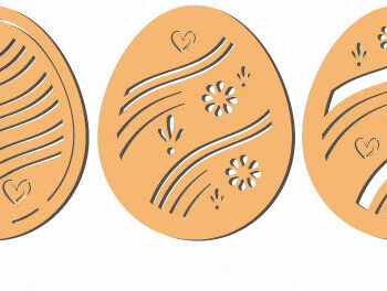 Intra απο ξύλο plywood 3mm-4mm πάχος - Διακοσμητική κάρτα με αυγά  1430 Δίασταση 15x15 cm INTRAFABR-115964521 - Image 3