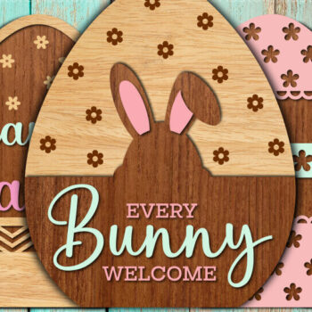 Intra απο ξύλο plywood 3mm-4mm πάχος - Διακοσμητικό πασχαλινό αυγό κοπής με λέιζερ Δίασταση 20x20 cm INTRAFABR-116163309 - Image 1