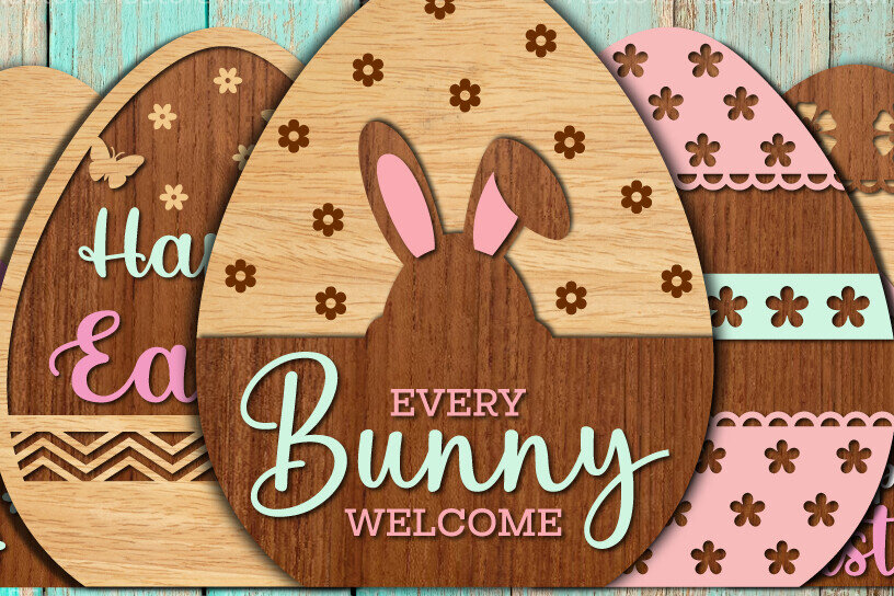 Intra απο ξύλο plywood 3mm-4mm πάχος - Διακοσμητικό πασχαλινό αυγό κοπής με λέιζερ Δίασταση 20x20 cm INTRAFABR-116163309