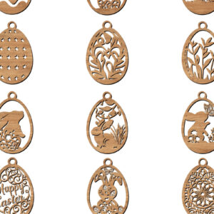 Intra απο ξύλο plywood 3mm-4mm πάχος - Διακοσμητικά Πασχαλινά Αυγά με Λέιζερ Δίασταση 6x6 cm INTRAFABR-113753942