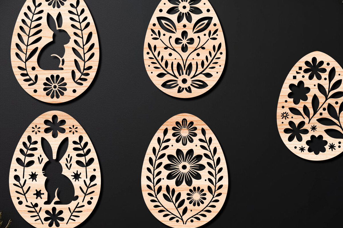 Intra απο ξύλο plywood 3mm-4mm πάχος - Διακοσμητικό Πασχαλινό Αυγό LaserCut   Δίασταση 4x4 cm INTRAFABR-112390817
