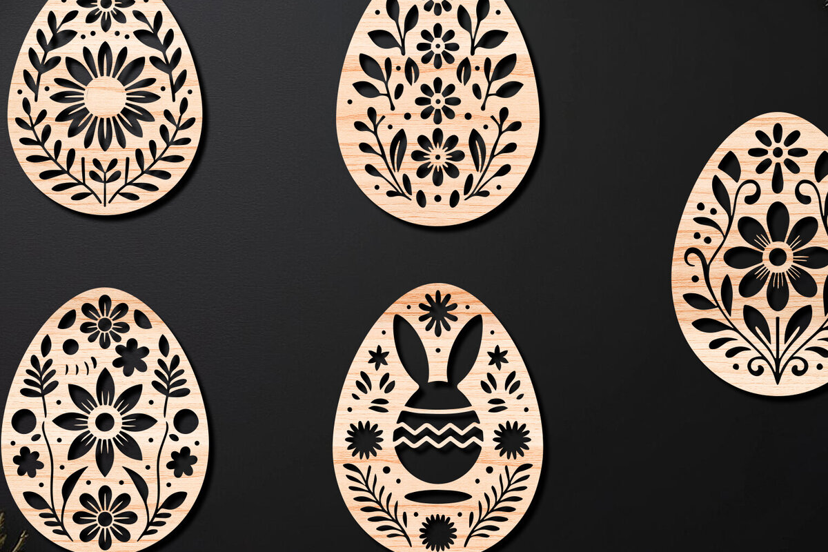 Intra απο ξύλο plywood 3mm-4mm πάχος - Διακοσμητικό Πασχαλινό Αυγό LaserCut   Δίασταση 4x4 cm INTRAFABR-112390683