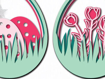 Intra απο ξύλο plywood 3mm-4mm πάχος - Διακοσμητικό Πασχαλινό Αυγό  1514 Δίασταση 15x15 cm INTRAFABR-117848613 - Image 2