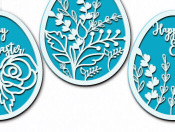 Intra απο ξύλο plywood 3mm-4mm πάχος - Διακοσμητικό Πασχαλινό Αυγό  3 στρώσεων 1438 Δίασταση 15x15 cm INTRAFABR-116067745 - Image 1