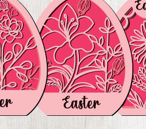 Intra απο ξύλο plywood 3mm-4mm πάχος - Διακοσμητικό Πασχαλινό Αυγό  Cut 3Layer1468 Δίασταση 15x15 cm INTRAFABR-116323086