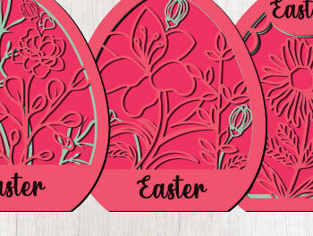 Intra απο ξύλο plywood 3mm-4mm πάχος - Διακοσμητικό Πασχαλινό Αυγό  Cut 3Layer1468 Δίασταση 15x15 cm INTRAFABR-116323086 - Image 2