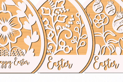 Intra απο ξύλο plywood 3mm-4mm πάχος - Διακοσμητικό Πασχαλινό Αυγό  Cut Layer 1432 Δίασταση 15x15 cm INTRAFABR-115965004