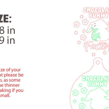 Intra απο ξύλο plywood 3mm-4mm πάχος - Διακοσμητικό Πασχαλινό Mini Cutting Board|CNC Δίασταση 15x15 cm INTRAFABR-117201668 - Image 2