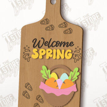 Intra απο ξύλο plywood 3mm-4mm πάχος - Διακοσμητικό Πασχαλινό Mini Cutting Board|CNC Δίασταση 15x15 cm INTRAFABR-117201551 - Image 1