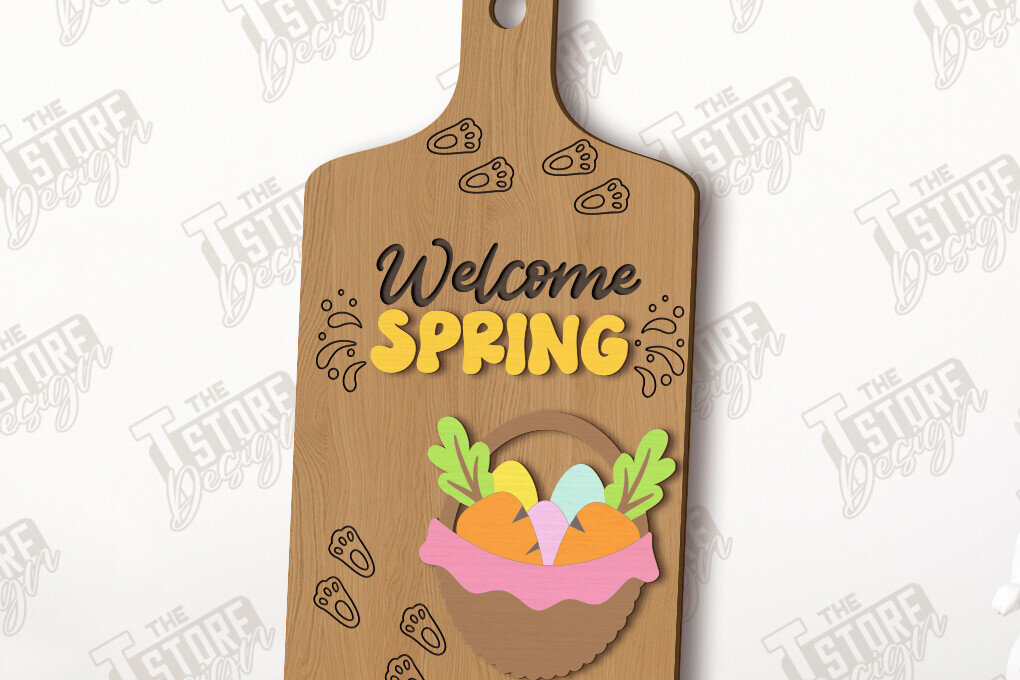 Intra απο ξύλο plywood 3mm-4mm πάχος - Διακοσμητικό Πασχαλινό Mini Cutting Board|CNC Δίασταση 15x15 cm INTRAFABR-117201551