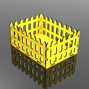 Intra απο ξύλο plywood 3mm-4mm πάχος - Διακοσμητικό κιβώτιο φράχτη  κοπής με λέιζερ Δίασταση 30x20 cm INTRAFABR-105215357 - Image 3