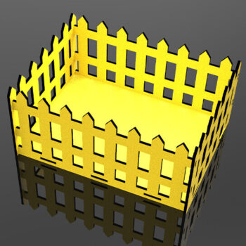 Intra απο ξύλο plywood 3mm-4mm πάχος - Διακοσμητικό κιβώτιο φράχτη  κοπής με λέιζερ Δίασταση 30x20 cm INTRAFABR-105215357 - Image 4