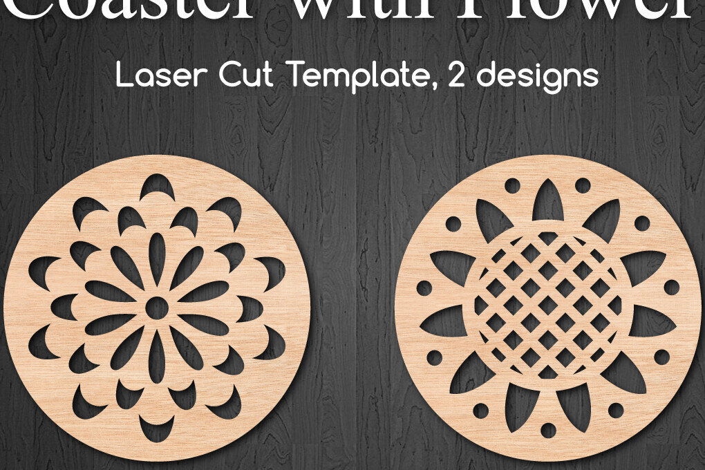 Intra απο ξύλο plywood 3mm-4mm πάχος - Διακοσμητικά σουβέρ Floral  Cut Laser Δίασταση 40x50 cm INTRAFABR-99217958