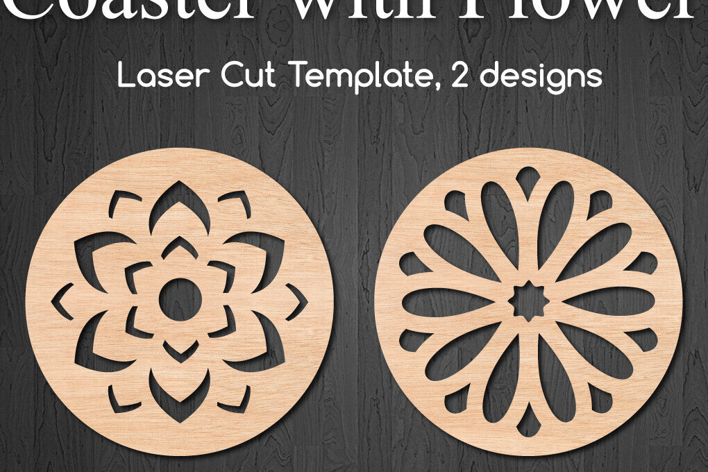Intra απο ξύλο plywood 3mm-4mm πάχος - Διακοσμητικά σουβέρ Floral  Cut Laser Δίασταση 40x50 cm INTRAFABR-98246802