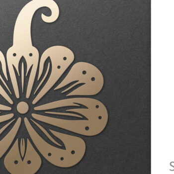 Intra απο ξύλο plywood 3mm-4mm πάχος - Διακοσμητικό φλοράλ κομμένο  κολοκύθας  Δίασταση 30x20 cm INTRAFABR-81426644 - Image 1