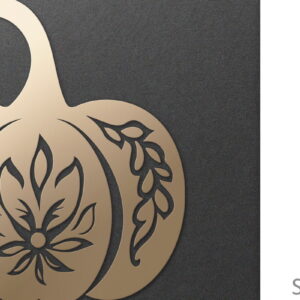 Intra απο ξύλο plywood 3mm-4mm πάχος - Διακοσμητικό φλοράλ κομμένο  κολοκύθας  Δίασταση 30x20 cm INTRAFABR-81425288