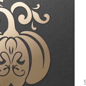 Intra απο ξύλο plywood 3mm-4mm πάχος - Διακοσμητικό φλοράλ κομμένο  κολοκύθας  Δίασταση 30x20 cm INTRAFABR-81425375