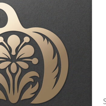 Intra απο ξύλο plywood 3mm-4mm πάχος - Διακοσμητικό φλοράλ κομμένο  κολοκύθας  Δίασταση 30x20 cm INTRAFABR-81426532 - Image 1