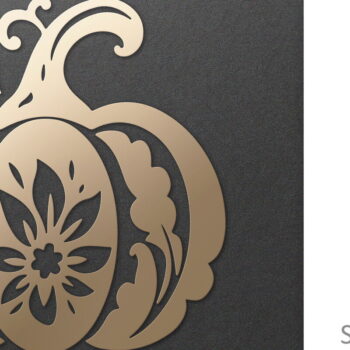 Intra απο ξύλο plywood 3mm-4mm πάχος - Διακοσμητικό φλοράλ κομμένο  κολοκύθας  Δίασταση 30x20 cm INTRAFABR-81426612 - Image 1