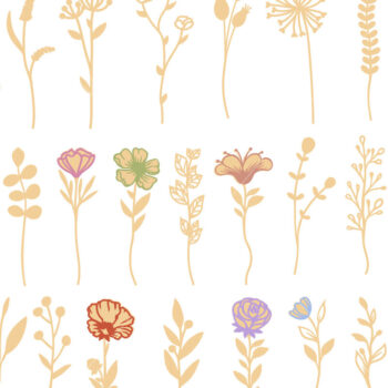 Intra απο ξύλο plywood 3mm-4mm πάχος - Πρότυπα δέσμης διακοσμητικών λουλουδιών Δίασταση 3x8 cm INTRAFABR-105359167 - Image 3