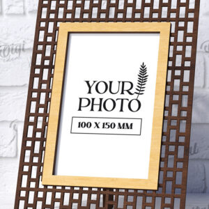 Intra απο ξύλο plywood 3mm-4mm πάχος - Διακοσμητικό πλαίσιο κοπής με λέιζερ Δίασταση 20x25 cm INTRAFABR-123832270