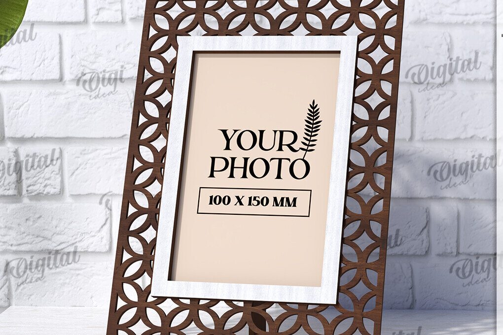 Intra απο ξύλο plywood 3mm-4mm πάχος - Διακοσμητικό πλαίσιο κοπής με λέιζερ Δίασταση 20x25 cm INTRAFABR-123832210