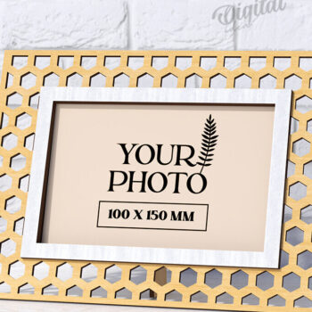 Intra απο ξύλο plywood 3mm-4mm πάχος - Διακοσμητικό πλαίσιο κοπής με λέιζερ Δίασταση 20x25 cm INTRAFABR-123832217 - Image 1